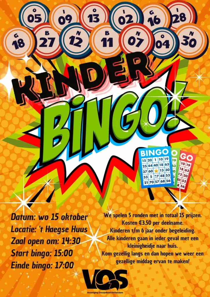kinderbingo, VOS kinderbingo Stellendam