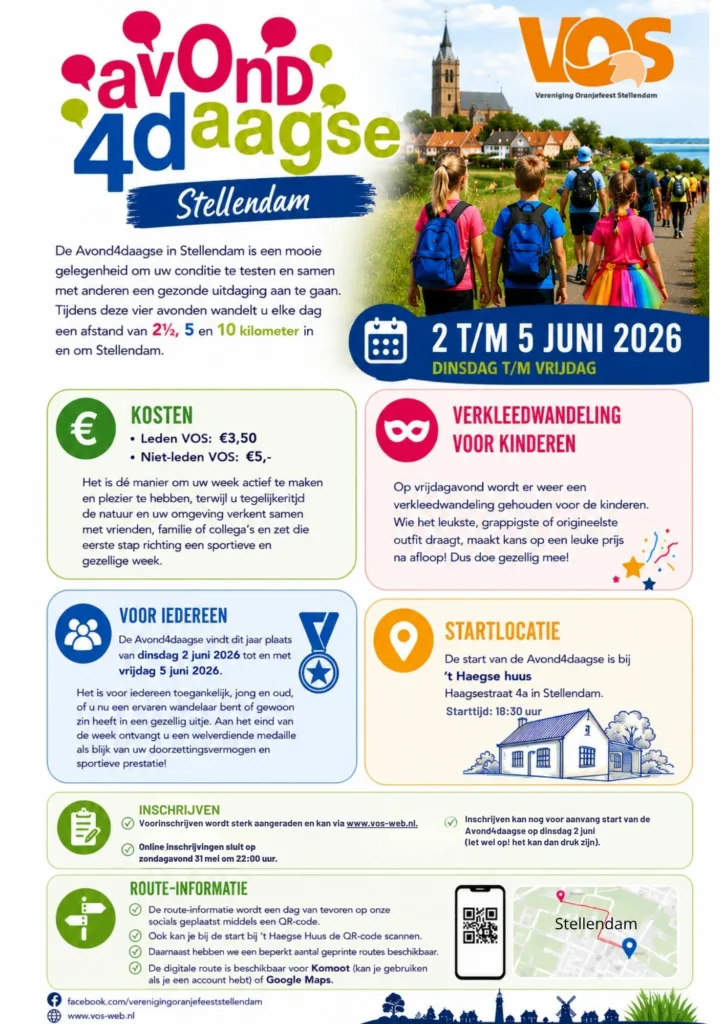 Avond4daagse 2 t/m 5 juni 2026