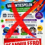 Geannuleerd VOS-vakantiespelen
