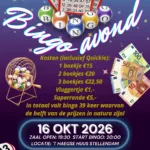 Bingoavond 16 oktober
