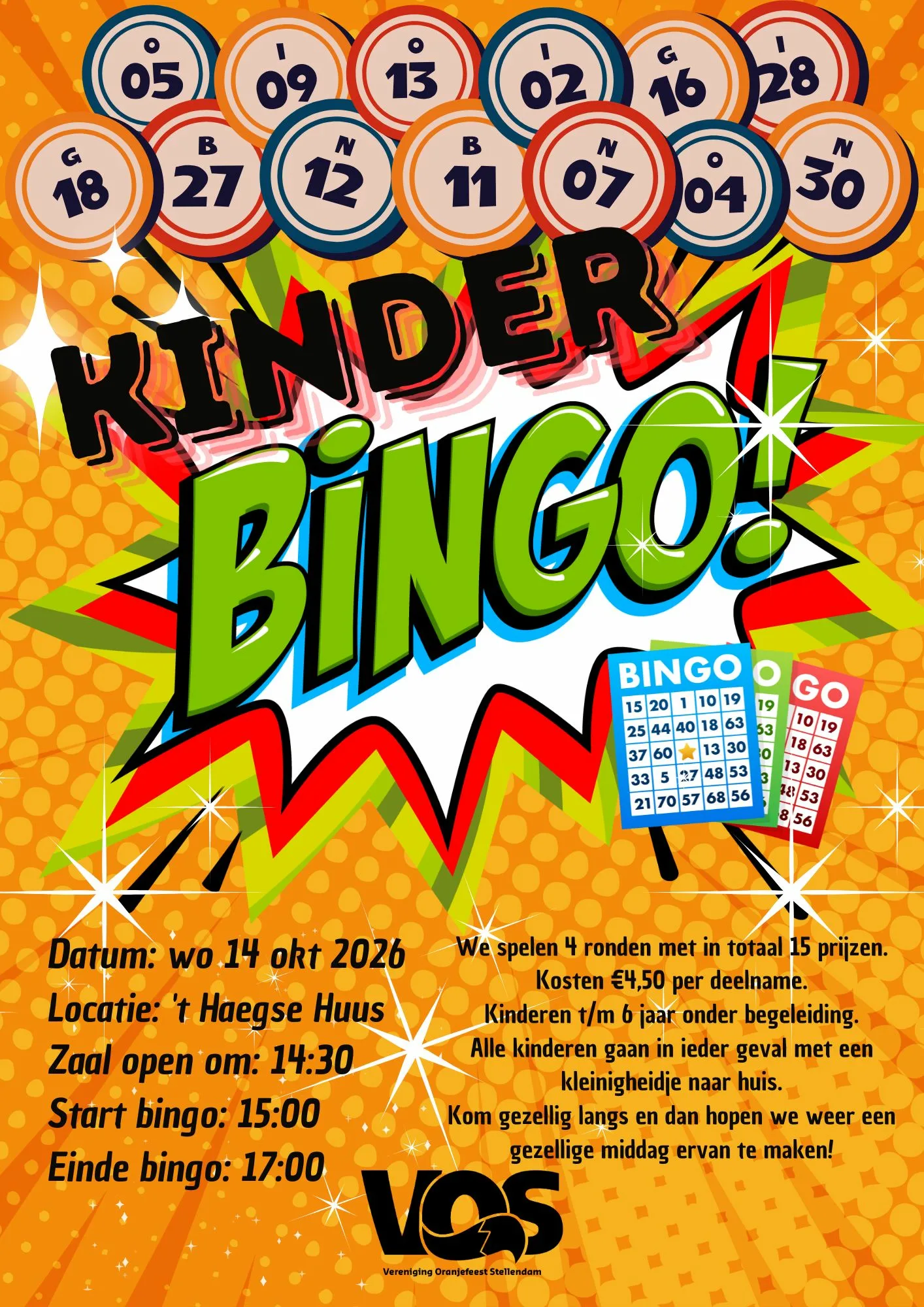 Kinderbingo woensdag 14 oktober
